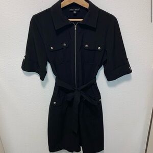 COPY - True Envy ♡ nwot black utility zip up dress.